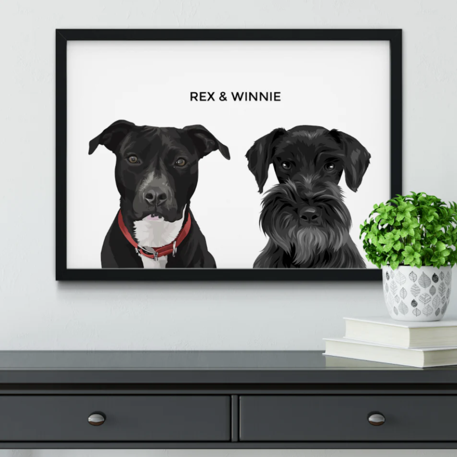 Custom Two/Three Pet Portrait