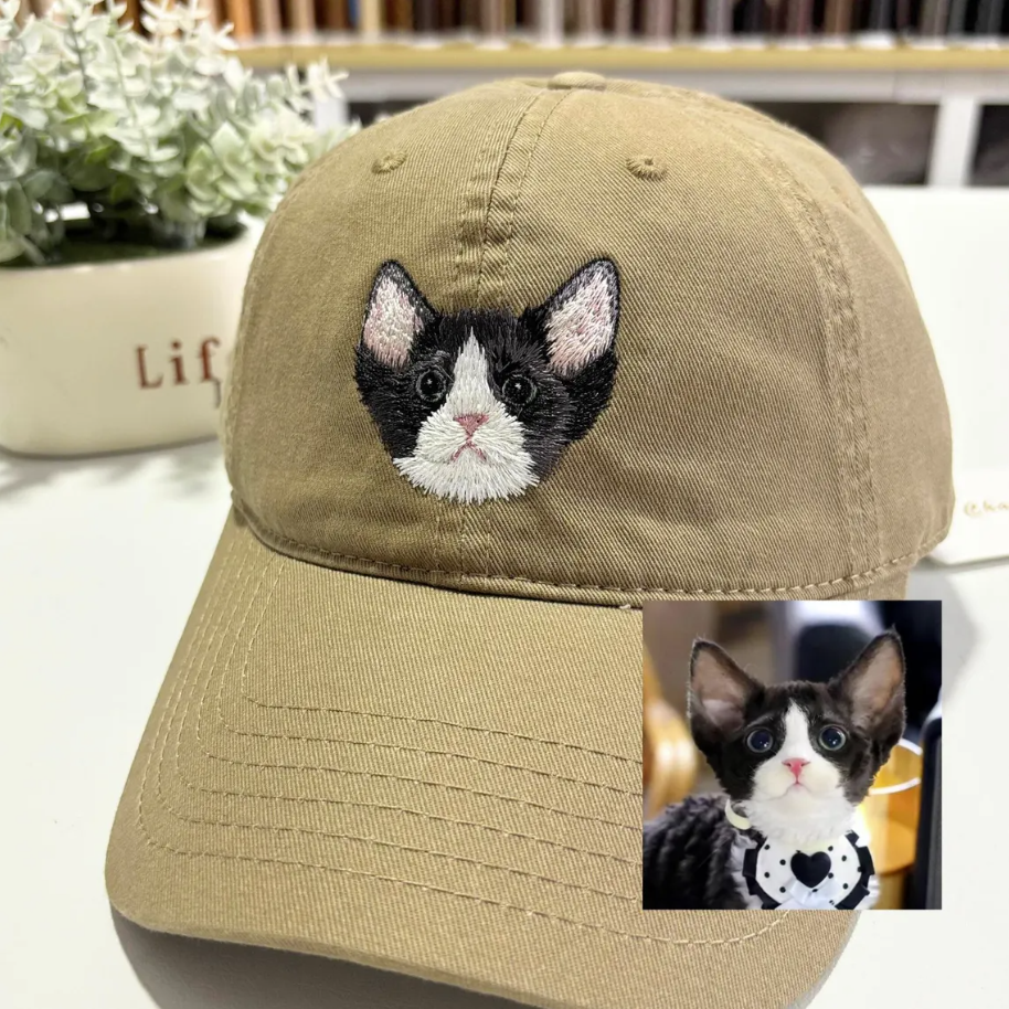 Custom Pet Portrait Dad Hat