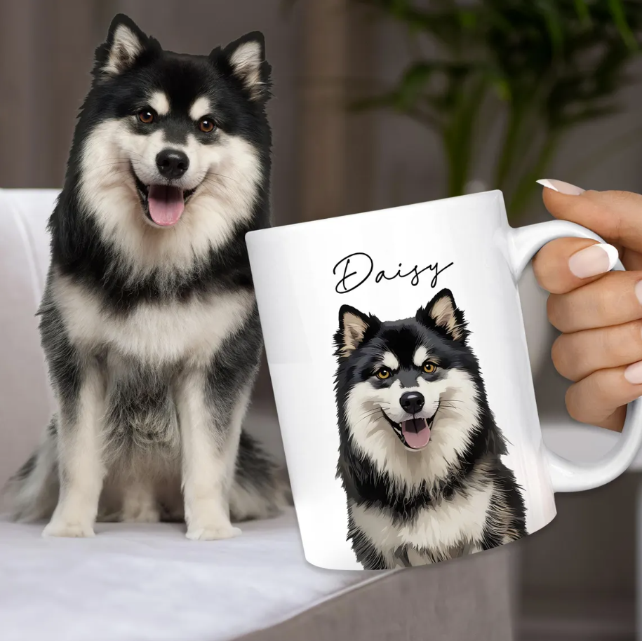 Custom Pet Portrait 11oz Mug
