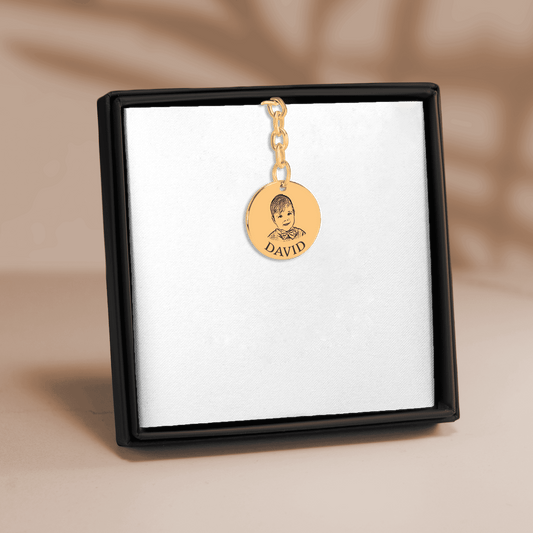 Baby Portrait Keychain