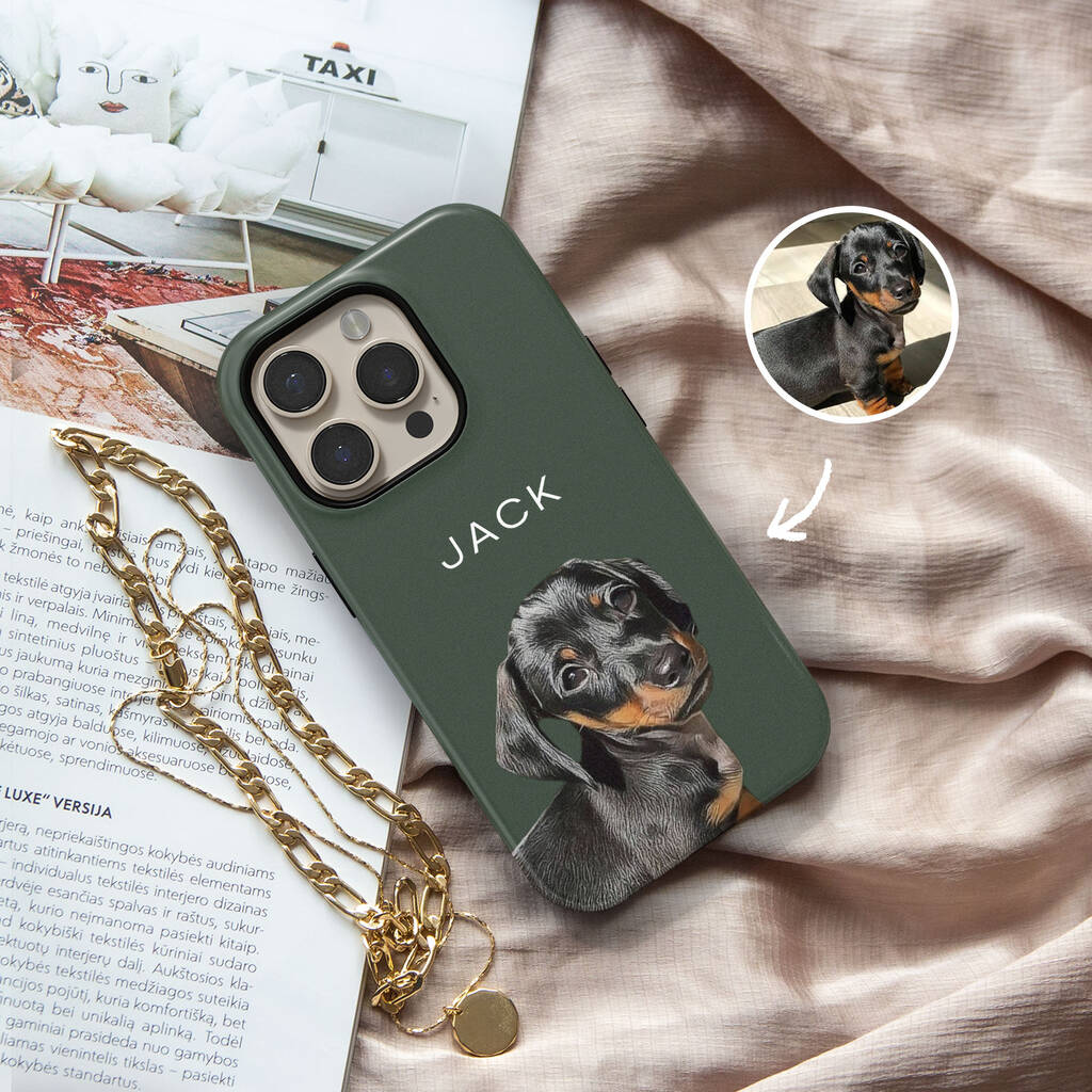 Custom Pet Portrait Phone Case